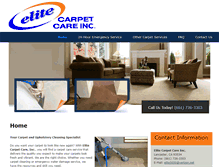 Tablet Screenshot of elitecarpetcarecleaning.com